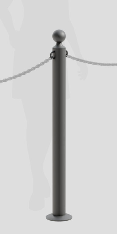 Clôture S4 (poteau), partie d'un système de clôture